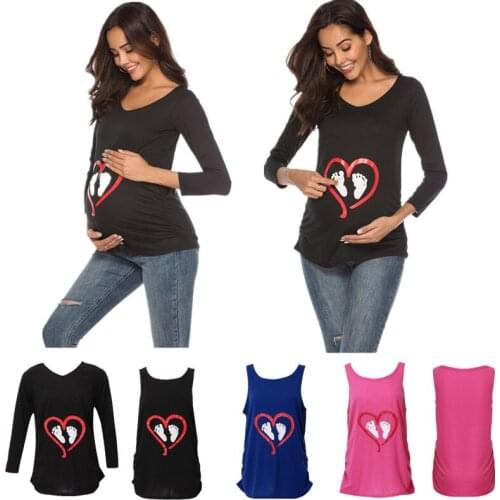 Baby Loading Printed Pregnant T Shirt Maternity Short Sleeve T-shirt Pregnancy Announcement Shirt Mom Tshirts Clothes New