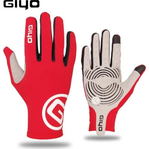 GIYO Touch Screen Long Full Fingers Gel Sports Cycling Gloves MTB Road Bike Riding Racing Gloves Women Men Bicycle Gloves