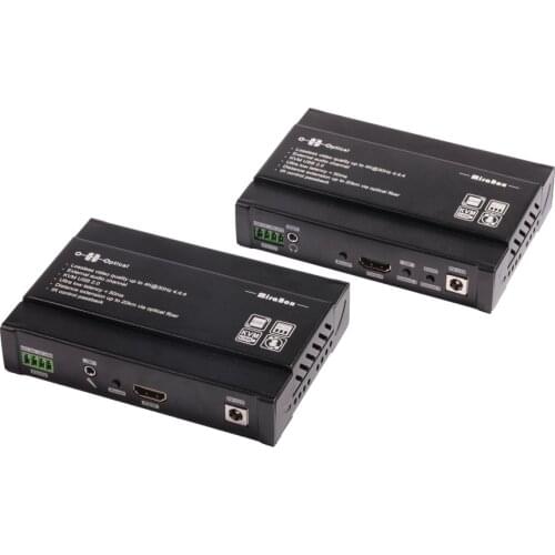 Mirabox 4K@30Hz 4:4:4 HDMI-compatible Extender With LC Module and USB2.0 Hub KVM Extender over Fiber