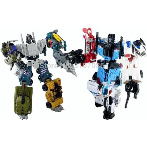 HZX Transformation Defensor & Bruticus IDW 5 IN 1 5IN1 Sets War Team KO Collection TF Action Figure Robot Toys