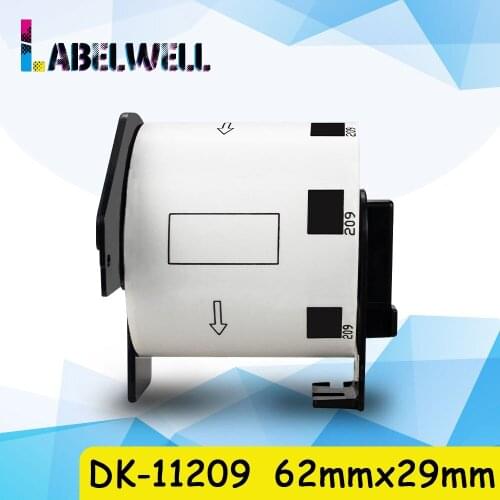 Labelwell 1Roll Thermal Paper DK11209 DK-11209 DK 11209 29mm*62mm*800 pcs Compatible for Brother QL Label Printer QL-500 QL-550