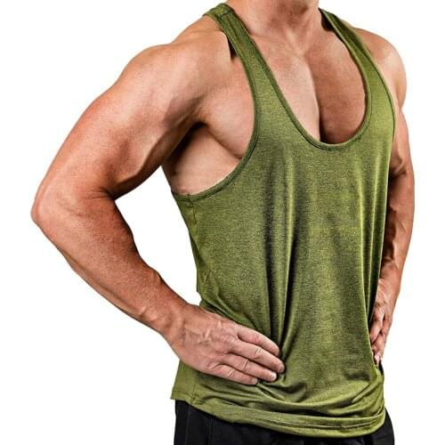 Mens Tank Top Summer Sleeveless Sports Tops Green Men Solid Color 5 Colors Vest Tunic 2020 New Hot Tops #gym Clothing