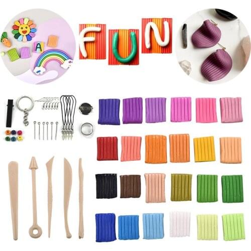 24 Colors/Set Light Soft Polymer Clay DIY Handmade Molding Craft Resin Jewelry Making Colorful Clay Wott Toys For Children Gift
