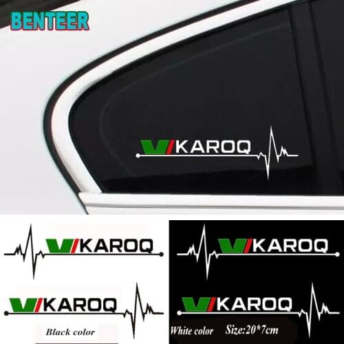 2pcs Car Side Window Stickers For Skoda karoq Auto Decor Accessories