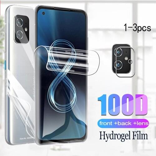 Front Back Hydrogel Film 8For Asus Zenfone Phone Film Screen Protection Camera glass film For Zen Fone Zenfone8 5.92" Protector