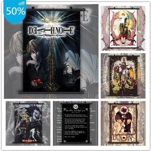 Death Note Yagami Light L Lawliet Anime Posters Canvas Painting Wall Decor Posters Wall Art Picture for Living Room Home Decor