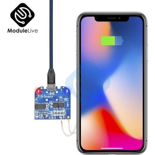 Standard Qi Wireless Wifi Charging Receiver Charger Module For Micro USB Mobile Phone DC 5V 10W Charger Board Universal