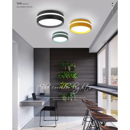 Aisle lights led simple modern creative personality ceiling lamp macarons locker lamp led porch balcony lamps
