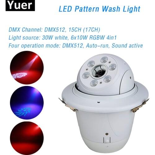 Led Stage Patterns Effect Light 15CH DMX512 DJ Disco Bean Wash 2IN1 Spotlight RGBW 4IN1 Licht Effecten LED Strobe Effect Light