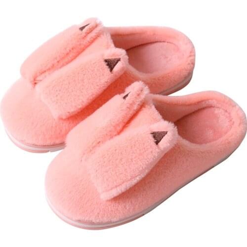 Cartoon Furry Womens Slippers Room Men Indoor Slides Slip On Winter Warm Flat Shoes Couples House Slipper Casual Footwear 2021