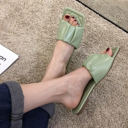 Womens shoes slippers outdoor 2020 summer new open-toe casual flat shoes