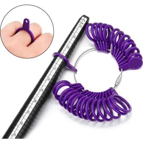 1pcs Professional Jewelry Tools Ring Mandrel Stick Finger Gauge Ring Sizer Measuring UK/US Size For DIY Jewelry Size Tool Sets