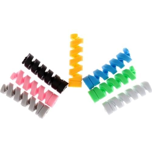 10Pcs Charging Cable Protector For Phones Cable Holder Cover Cable Winder Clip For USB Charger Cord Management Cable Organizer