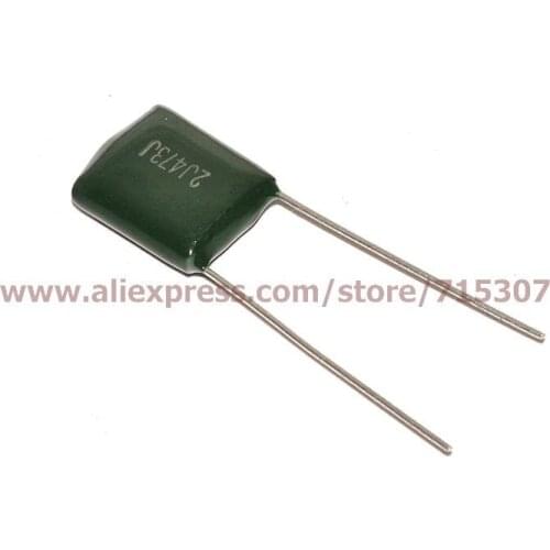 PHISCALE 100pcs of Polyester film capacitor 630v 47000pf / 47nf / 0.047uf / 2J473J