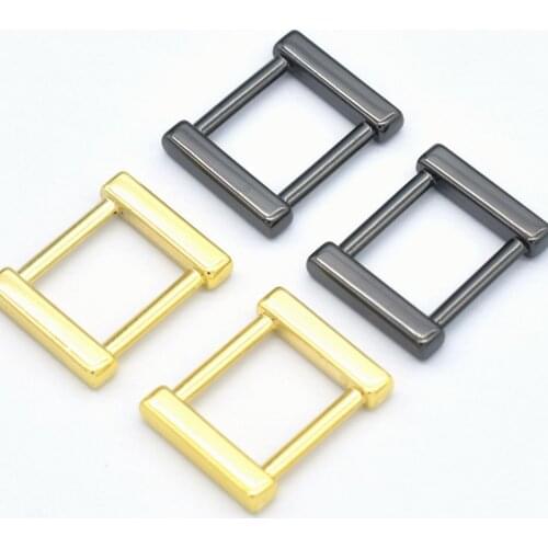 12mm Gold Adjustable Buckle Slide Buckles Rectangle Metal Purse Handbag Making Bag strap Buckle webbing hardware Jewelry Charm