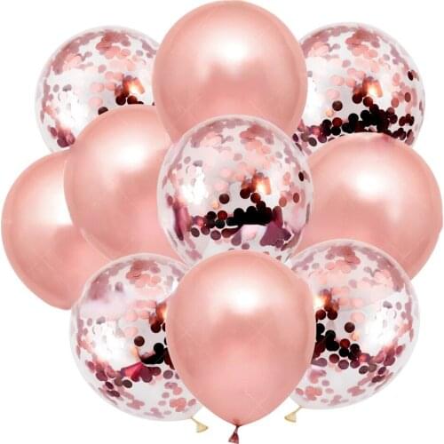 20 Pack Confetti Large Thick Latex Balloons Shining Bulk Helium Gas Air Inflated Kids Birthday Party Decorations 12"