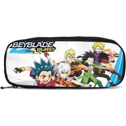 2020 Beyblade Burst Game Pencil Cases Cartoon Boy Organnizer Purse Children Cartoon Wallets School Office Cute Storage Supplies