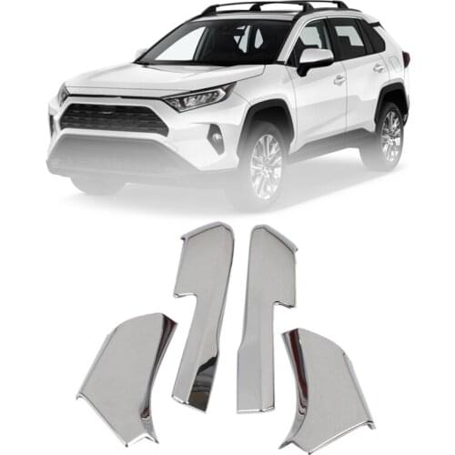 4Pcs Car Rearview Mirror Cover Sticker Decoration Trim for Toyota Rav4 2019-2021 Exterior Door Mirror Strips Trim