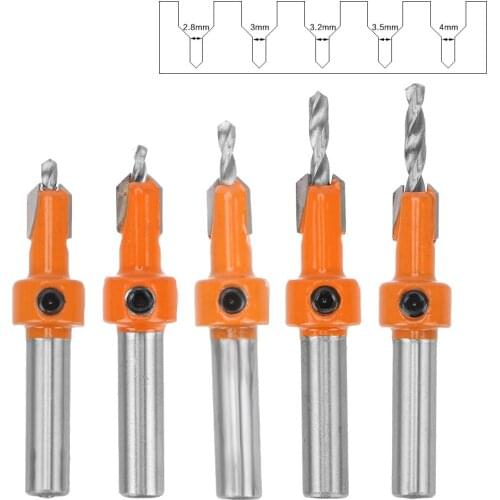 8mm Shank Screw Extractor Demolition Drill Bit for Wood Milling Cutter HSS Woodworking Countersink Router Bit