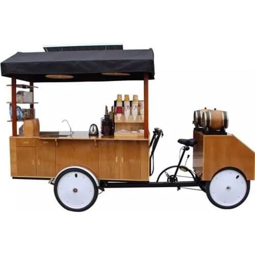 Customizable Electric Cargo Bike Street Vending Bicycle Adult Tricycle Moblie Drink Bubble Tea Coffee Van Cafe Cart for Sale