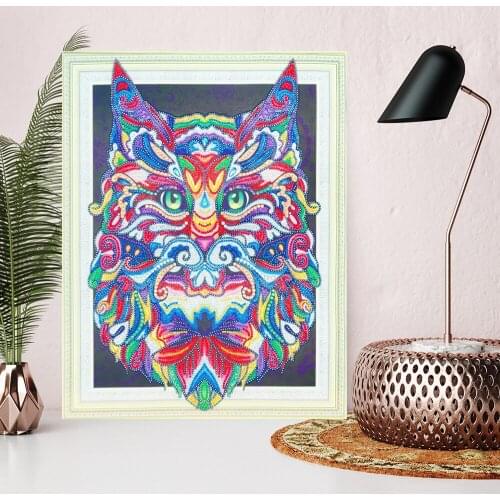 Wild Wolves 5D DIY Diamond Painting Full Round Special Shaped Art Painting Canvas Diamond Embroidery Home Decor Christmas
