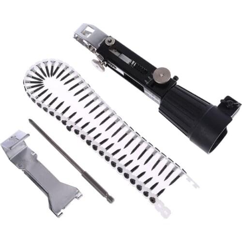 Automatic Chain Nail Gun Adapter Screw Gun Nozzle Adapter Nail Bracket Chain Nails Kit for Electric Drill Woodworking Tool