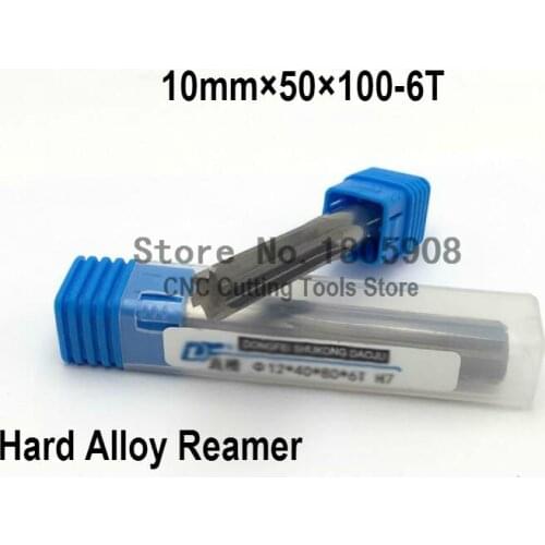 Free shipping 1PCS 10mm *100 long straight shank tungsten carbide reamer,machine chucking steel Hard alloy reamer K10