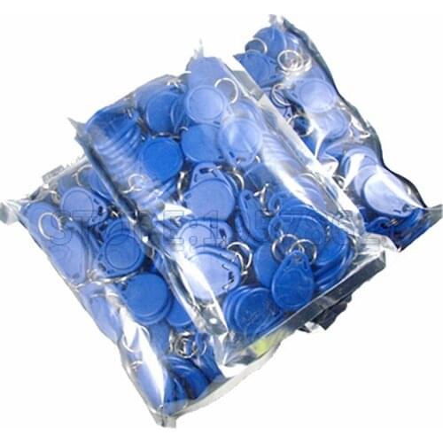 Free Shipping 100pcs/Lot RFID Proximity Rfid Tag Key Rings 125Khz Smart Card Blue Yellow Red