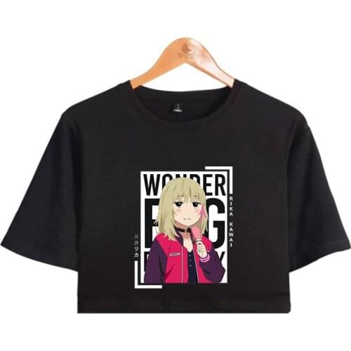 Wonder Egg Priority High Street Dance Summer T-shirt Letter Printing Loose Casual Harajuku Street Style Streetwear T-shirt