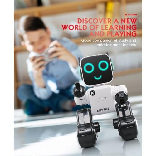 JJRC R4 Cady Wile Robot 2.4G Money Management Sound Interaction Gesture Sensor Control Robot 2.4Ghz RC Robot Toys Christmas Gift