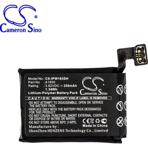 CameronSino for APPLE Watch Series 3 4G 42mm MQL22LL/A MQL32LL/A MQL42LL/A MR1L2LL/A MR2X2LL/A MR362LL/A A1859 A1850 battery