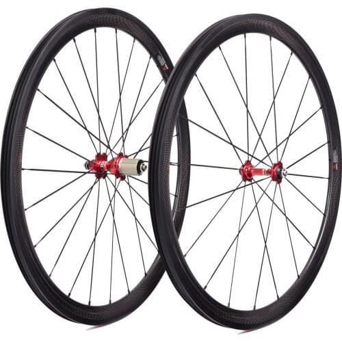 Road bike carbon wheels 38mm depth tubuless ready without holes on the rims SAT bicycle wheelsets with Novatec A271SB F372SB