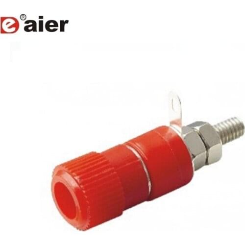 100PCS 4mm 20A Copper Insulated Terminal Binding Post Power Speaker Terminal Spring Screw Type Binding Post Black/Red/Yellow