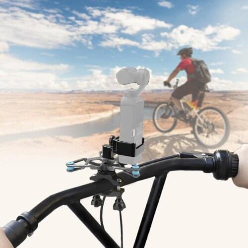Bike Bicycle Bracket Damping Shock Absorber Mount Fixed Clip Tripod for OSMO Action for gopro hero action camera Accessories