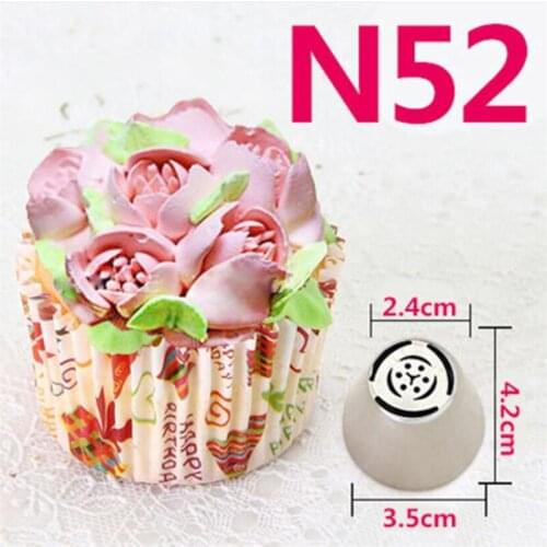 Russian Tulip Icing Piping Nozzles Stainless Steel Flower Cream Pastry Tips Nozzles Bag Cupcake Cake Decorating Tools Molds