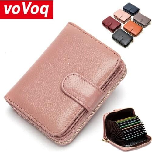 2020 New Women Wallet Brand Mini Wallets Coin Short Purse Large Capacity Clutch Fashion Genuine Leather Girl Card Holder Wallets
