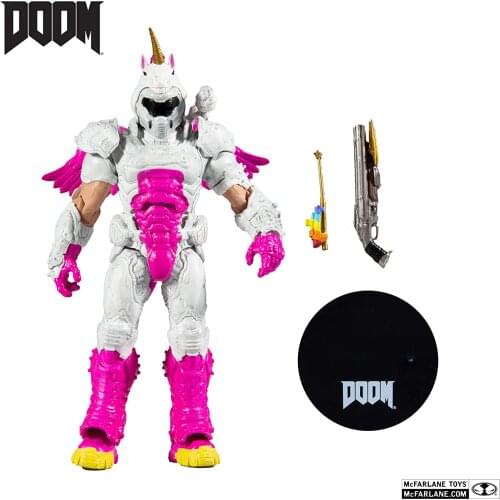 New Classic Mcfarlane DOOM Slayer DOOMICRON PVC Action Figure model toys for kids gifts