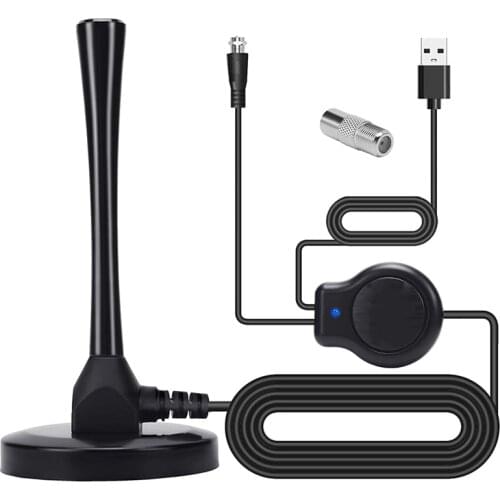 Hot HD Indoor Digital TV Antenna with Amplifier, Long 150 Miles Range Reception Supports 4K 1080P HDTV Television for Local