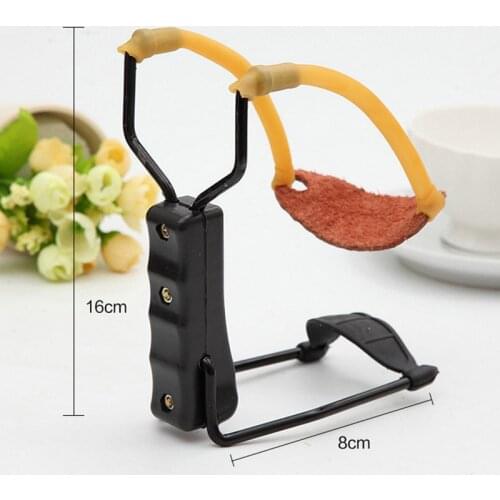 Portable Folding Slingshot Powerful Wrist Brace Support Shot Slingshot Bow Outdoor Kids Toys Catapult