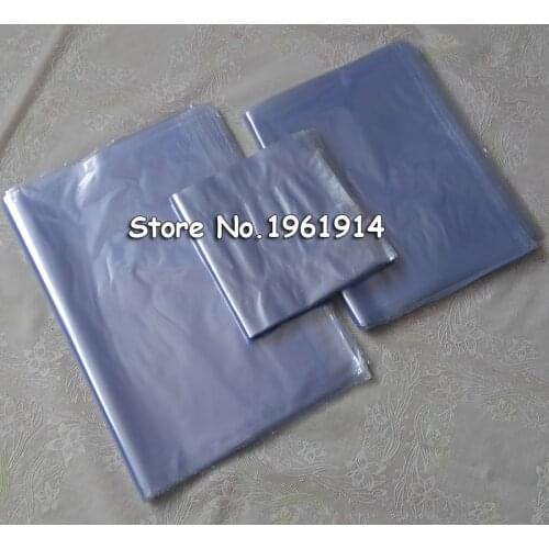 Pvc heat shrink bags Clear Membrane Plastic Cosmetic Packaging pouches Plastic shrinkable bags 100pcs 200pcs 1000pcs