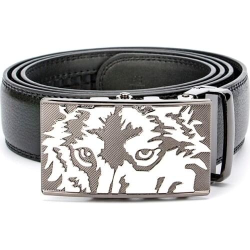 Luxury Vintage Designer Wolf Belts Men High Quality Women Genuine Real Leather Dress Strap Belt for Jeans Cinturones Hombre