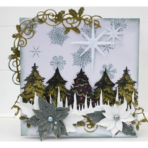 Mmao Crafts Metal Steel Cutting Dies Christmas flower deer bells Stencil For DIY Scrapbooking Paper/photo Cards Embossing Dies