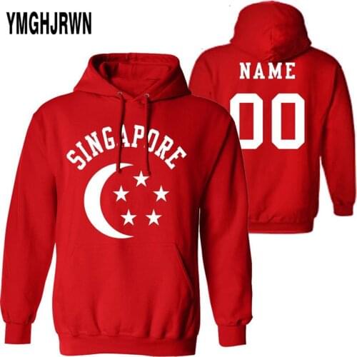 SINGAPORE male youth diy free custom name number sgp sweatshirt nation flag sg malay country college print photo text clothes