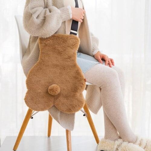 Milkjoy Plush Bear Crossbody Bag Bentoy Cute Kawaii Large Capacity Japan Korea Shoulder Bags Student Winter Handbag For Toddlers