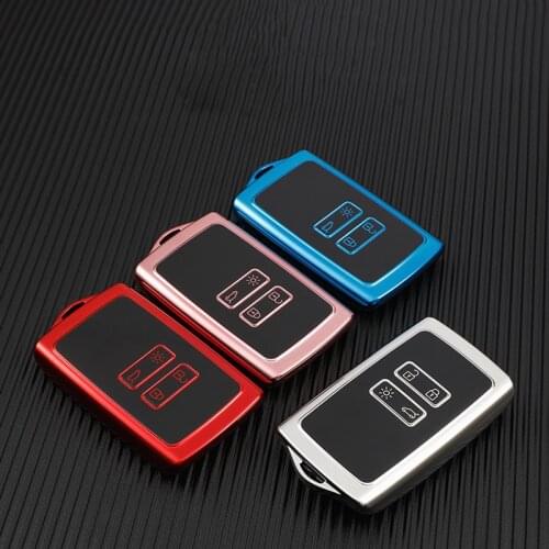 TPU Car Remote Key Case Cover for Renault Fluence Duster Megane Kadjar Clio Car Styling