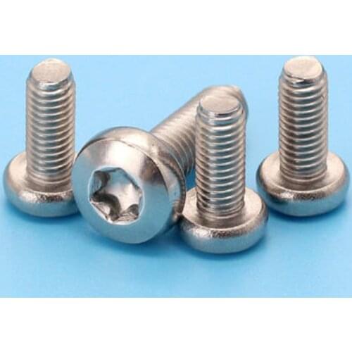 M3 Torx Pan head Screw Stainless Steel T & TX Round head Anti-theft Screw Bolts