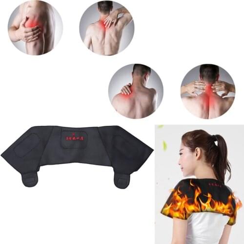 1Pc Tourmaline Self-heating Shoulder Support Massager Magnetic Therapy Wrap Health Heating Heal Pads Massage Health Care