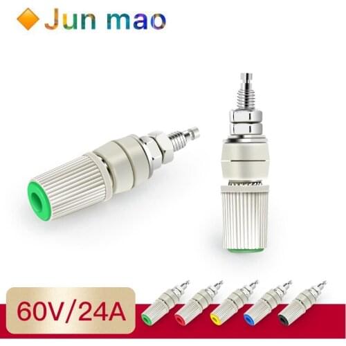 1pcs High Current 30A M5 Type 4mm Amplifier Female Banana Jack Socket Test Binding Post