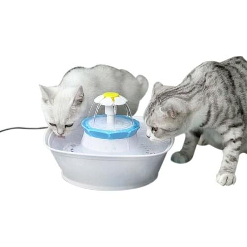 2.3L Automatic Pet Cat Water Dispenser LED Electric USB Dog Pet Mute Drinker Feeder Bowl Pet Water Fountain Drinking