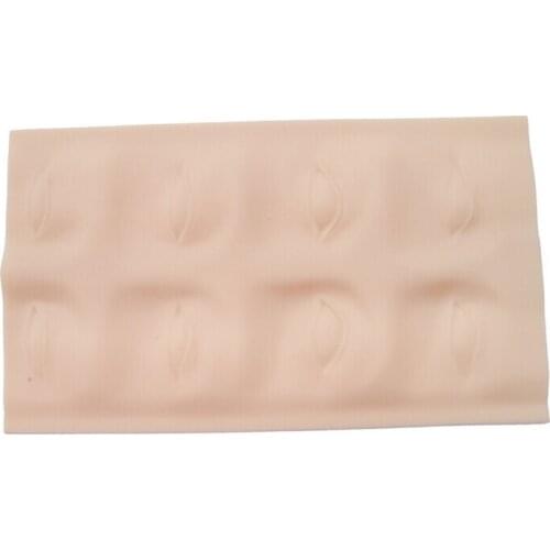 2pcs Elastic Silicone 3D Eyebrow Tattoo Practice Skin Stereo Lip Tattoo Skin for Beginner